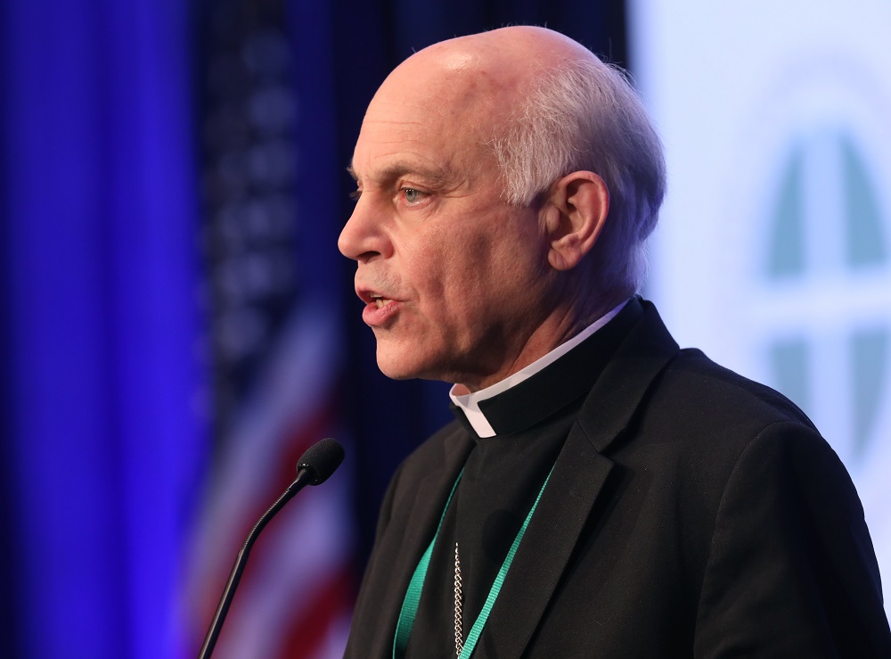San Francisco Archbishop Salvatore J. Cordileone is shown in this file photo from a Nov. 17, 2021, session of the bishops' fall general assembly in Baltimore. 